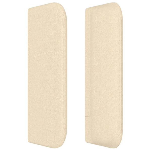 vidaXL Wingback Headboard Cream 183x16x78/88 cm Fabric