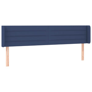 vidaXL Wingback Headboard Blue 183x16x78/88 cm Fabric