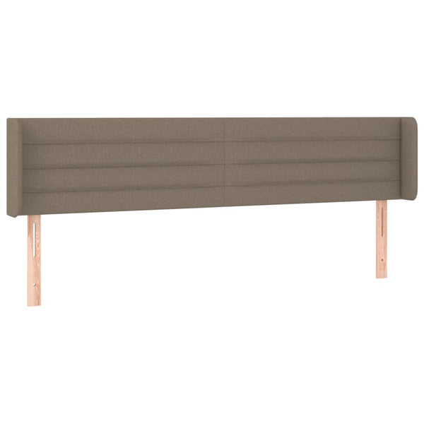 vidaXL Wingback Headboard Taupe 203x16x78/88 cm Fabric