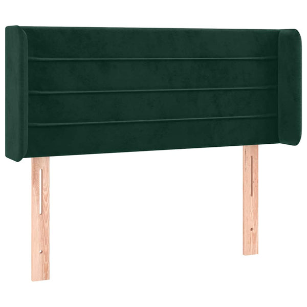 vidaXL Wingback Headboard Dark Green 83x16x78/88 cm Velvet