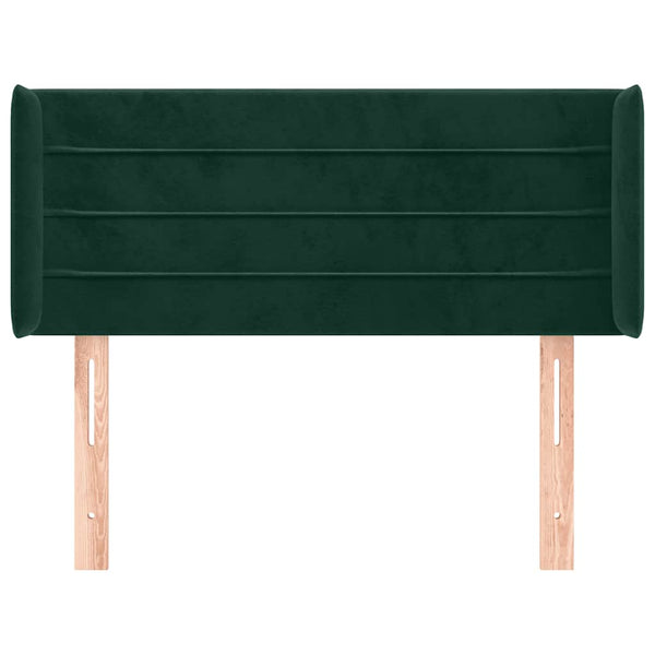 vidaXL Wingback Headboard Dark Green 83x16x78/88 cm Velvet