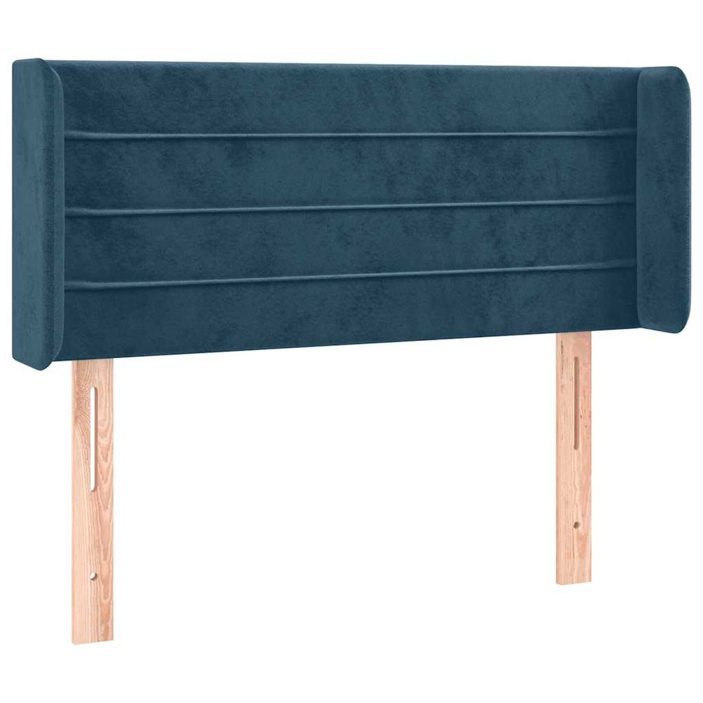 vidaXL Wingback Headboard Dark Blue 83x16x78/88 cm Velvet