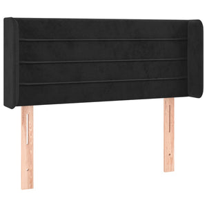 vidaXL Wingback Headboard Black 93x16x78/88 cm Velvet