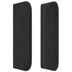 vidaXL Wingback Headboard Black 93x16x78/88 cm Velvet