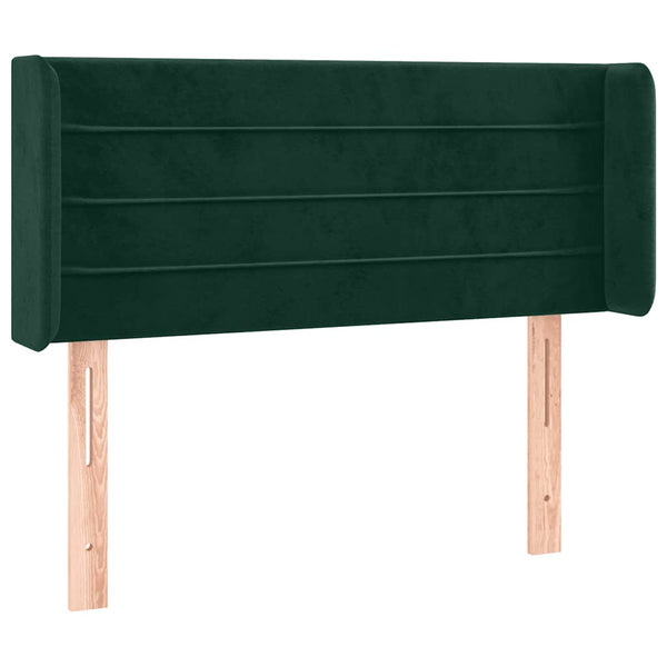 vidaXL Wingback Headboard Dark Green 93x16x78/88 cm Velvet