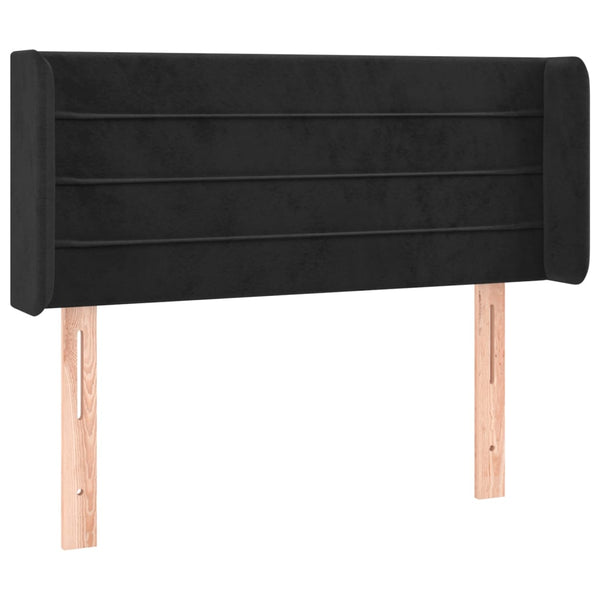 vidaXL Wingback Headboard Black 103x16x78/88 cm Velvet
