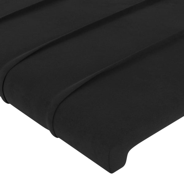 vidaXL Wingback Headboard Black 103x16x78/88 cm Velvet