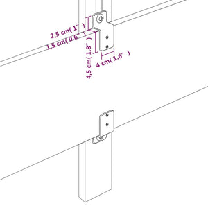 vidaXL Wingback Headboard Black 103x16x78/88 cm Velvet
