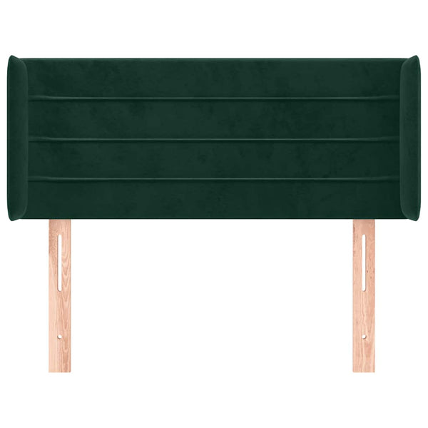 vidaXL Wingback Headboard Dark Green 103x16x78/88 cm Velvet
