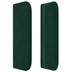 vidaXL Wingback Headboard Dark Green 103x16x78/88 cm Velvet