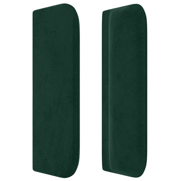 vidaXL Wingback Headboard Dark Green 103x16x78/88 cm Velvet