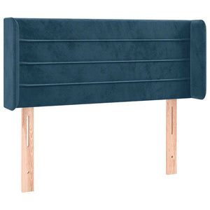 vidaXL Wingback Headboard Dark Blue 103x16x78/88 cm Velvet