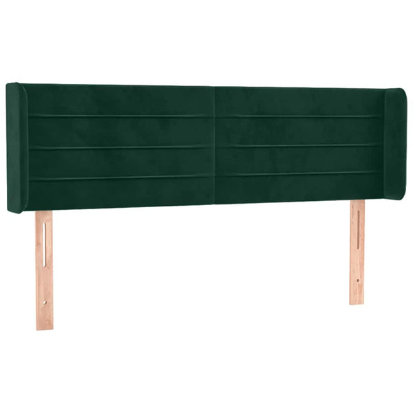 vidaXL Wingback Headboard Dark Green 147x16x78/88 cm Velvet