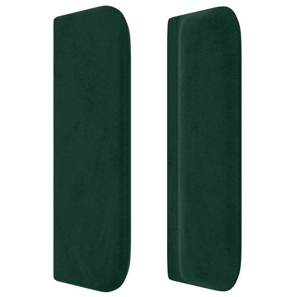 vidaXL Wingback Headboard Dark Green 163x16x78/88 cm Velvet
