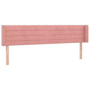 vidaXL Wingback Headboard Pink 163x16x78/88 cm Velvet