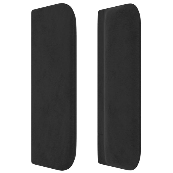 vidaXL Wingback Headboard Black 183x16x78/88 cm Velvet
