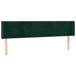 vidaXL Wingback Headboard Dark Green 183x16x78/88 cm Velvet