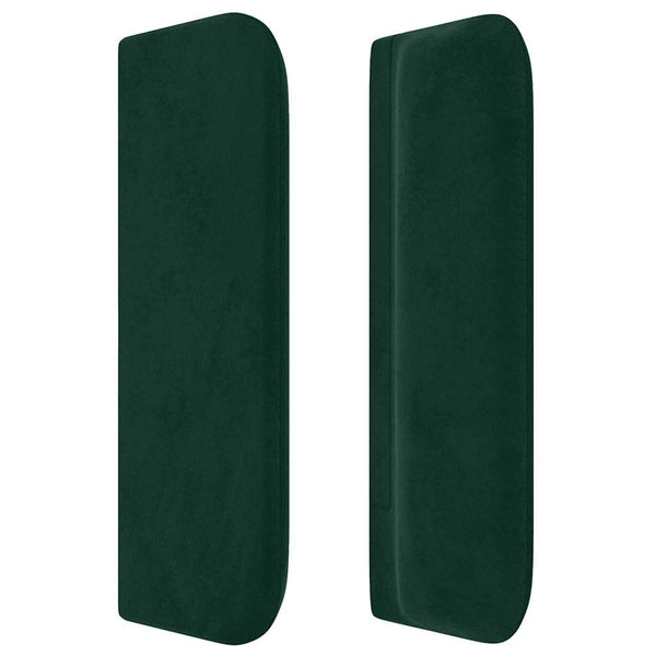 vidaXL Wingback Headboard Dark Green 183x16x78/88 cm Velvet