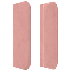 vidaXL Wingback Headboard Pink 183x16x78/88 cm Velvet