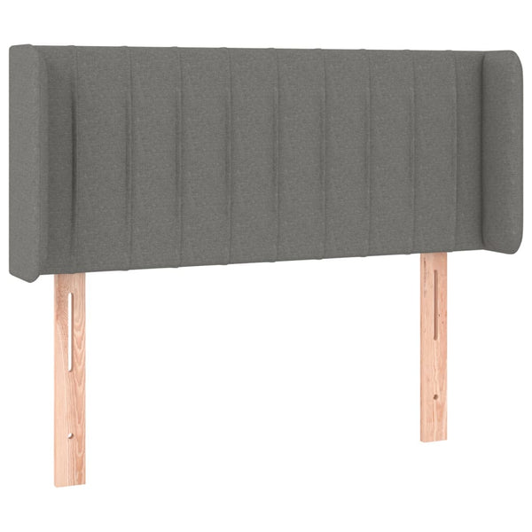 vidaXL Wingback Headboard Dark Grey 83x16x78/88 cm Fabric