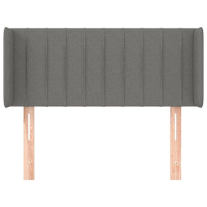 vidaXL Wingback Headboard Dark Grey 83x16x78/88 cm Fabric