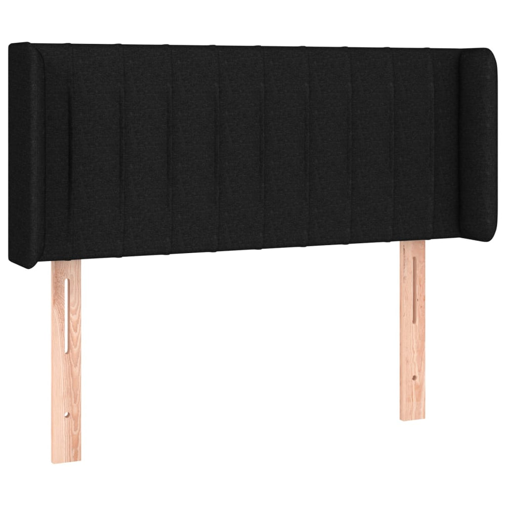 vidaXL Wingback Headboard Black 83x16x78/88 cm Fabric