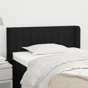 vidaXL Wingback Headboard Black 83x16x78/88 cm Fabric
