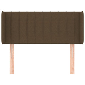 vidaXL Wingback Headboard Dark Brown 83x16x78/88 cm Fabric