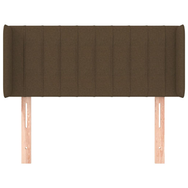 vidaXL Wingback Headboard Dark Brown 83x16x78/88 cm Fabric