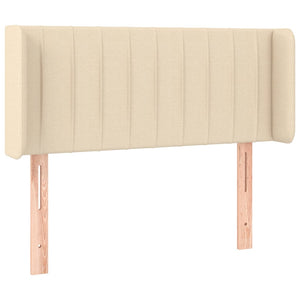 vidaXL Wingback Headboard Cream 83x16x78/88 cm Fabric
