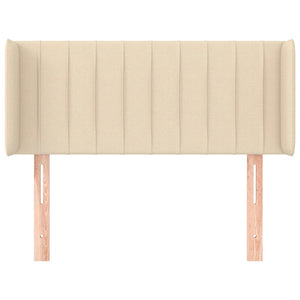 vidaXL Wingback Headboard Cream 83x16x78/88 cm Fabric