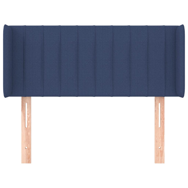 Kopfteil mit Ohren Blau 93x16x78/88 cm Stoff