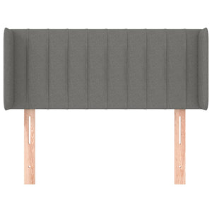 Kopfteil mit Ohren Dunkelgrau 103x16x78/88 cm Stoff