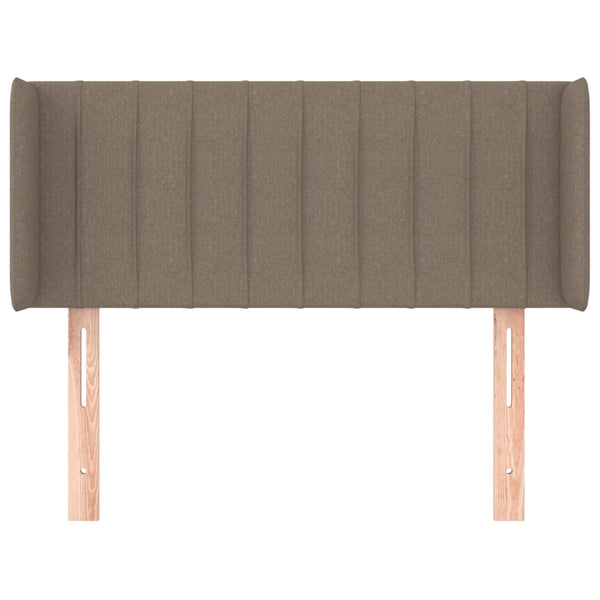 Kopfteil mit Ohren Taupe 103x16x78/88 cm Stoff