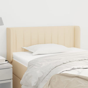 Kopfteil mit Ohren Creme 103x16x78/88 cm Stoff