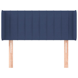 Kopfteil mit Ohren Blau 103x16x78/88 cm Stoff