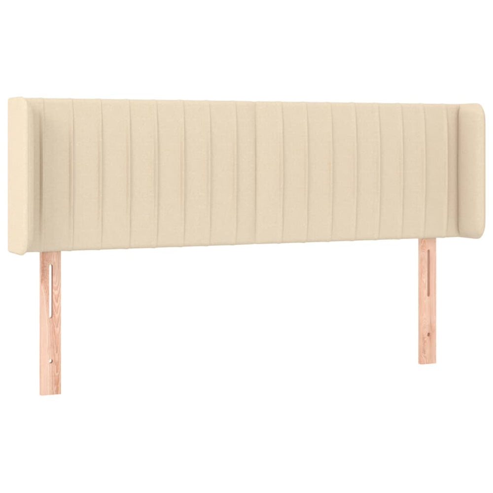 Kopfteil mit Ohren Creme 147x16x78/88 cm Stoff
