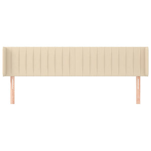 Kopfteil mit Ohren Creme 183x16x78/88 cm Stoff