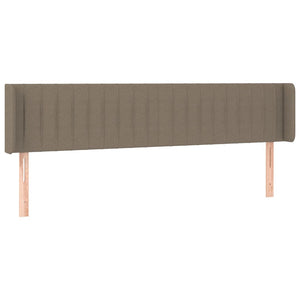 vidaXL Wingback Headboard Taupe 203x16x78/88 cm Fabric