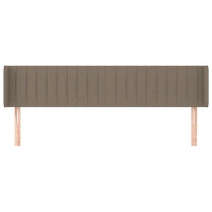vidaXL Wingback Headboard Taupe 203x16x78/88 cm Fabric