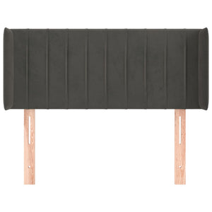 vidaXL Wingback Headboard Dark Grey 83x16x78/88 cm Velvet