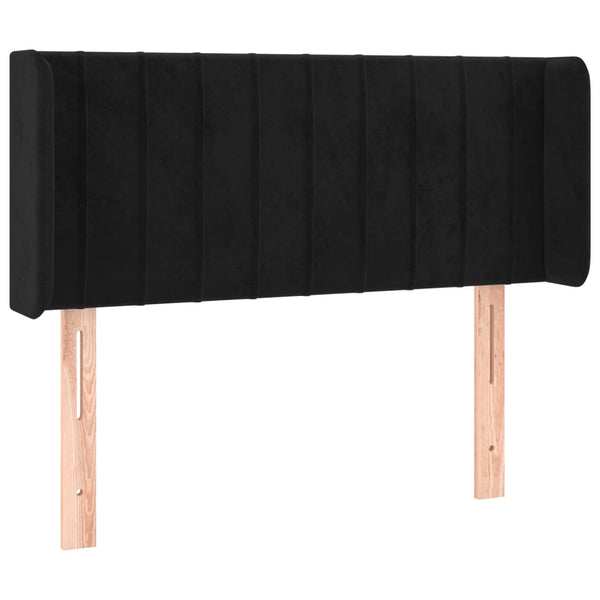 vidaXL Wingback Headboard Black 83x16x78/88 cm Velvet