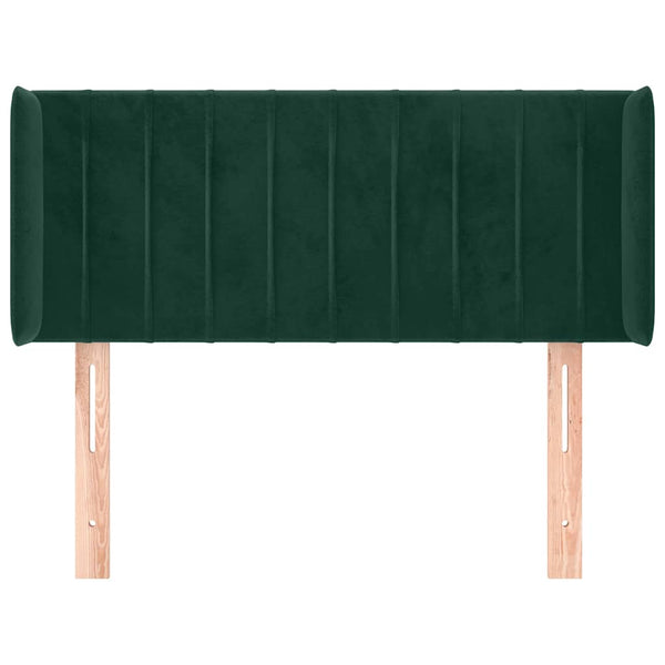 vidaXL Wingback Headboard Dark Green 83x16x78/88 cm Velvet