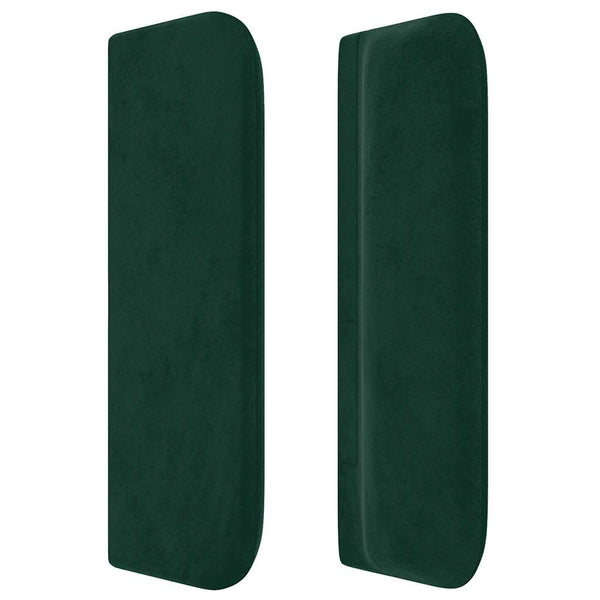 vidaXL Wingback Headboard Dark Green 83x16x78/88 cm Velvet