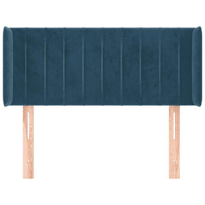 vidaXL Wingback Headboard Dark Blue 83x16x78/88 cm Velvet