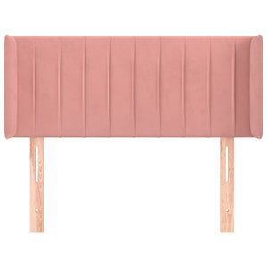 vidaXL Headboard with Ears Pink 83x16x78/88 cm Velvet