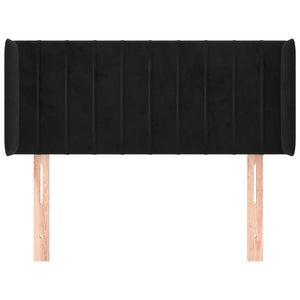 vidaXL Wingback Headboard Black 93x16x78/88 cm Velvet