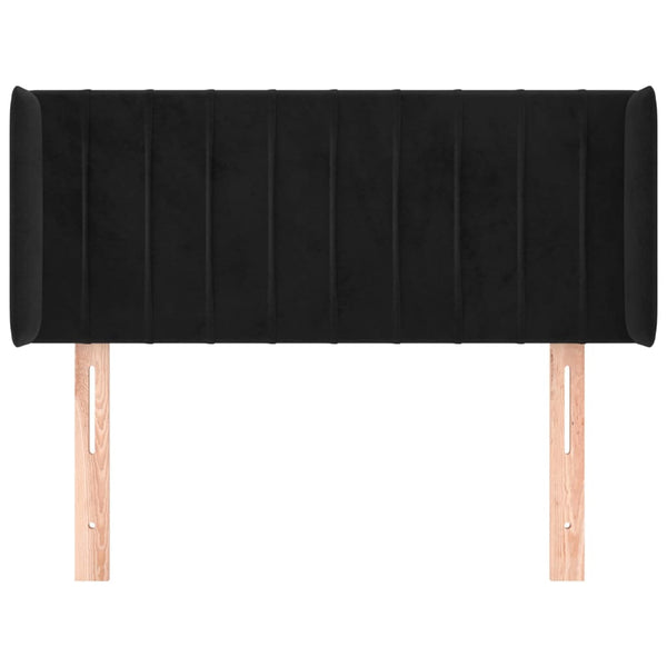 vidaXL Wingback Headboard Black 93x16x78/88 cm Velvet