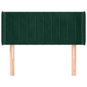 vidaXL Wingback Headboard Dark Green 93x16x78/88 cm Velvet