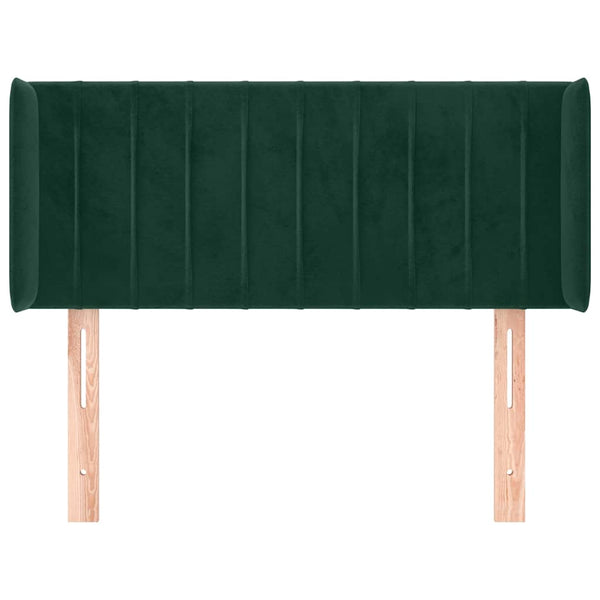 vidaXL Wingback Headboard Dark Green 93x16x78/88 cm Velvet